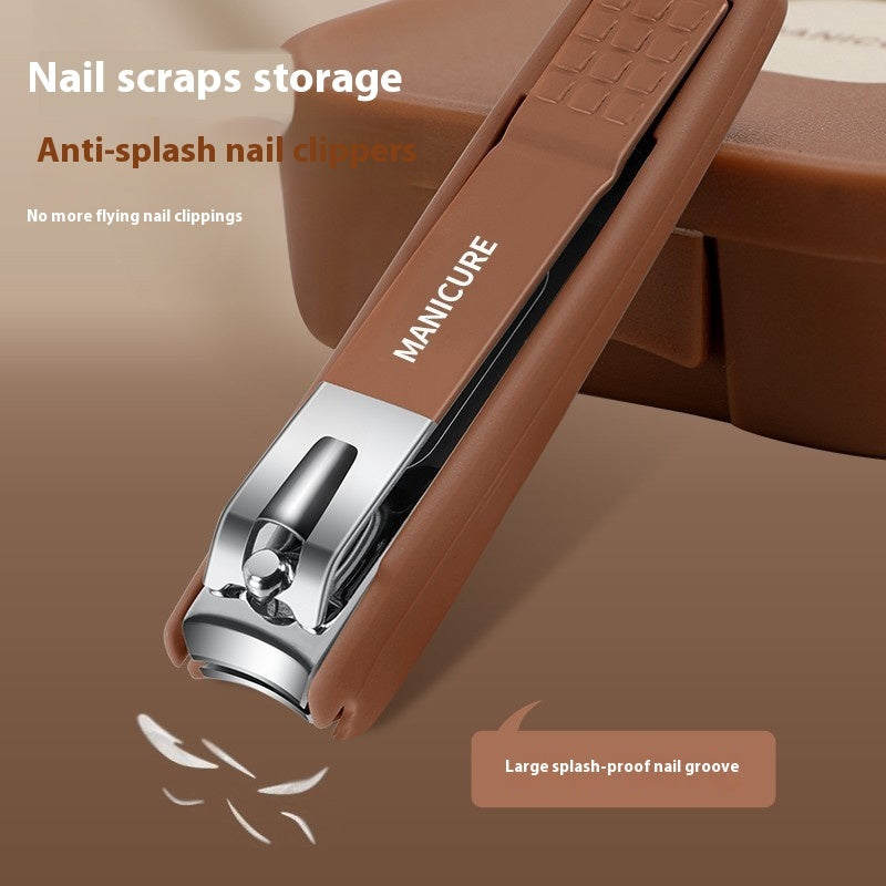 Manicure Portable Anti-splash Portable Nail Clippers Suit