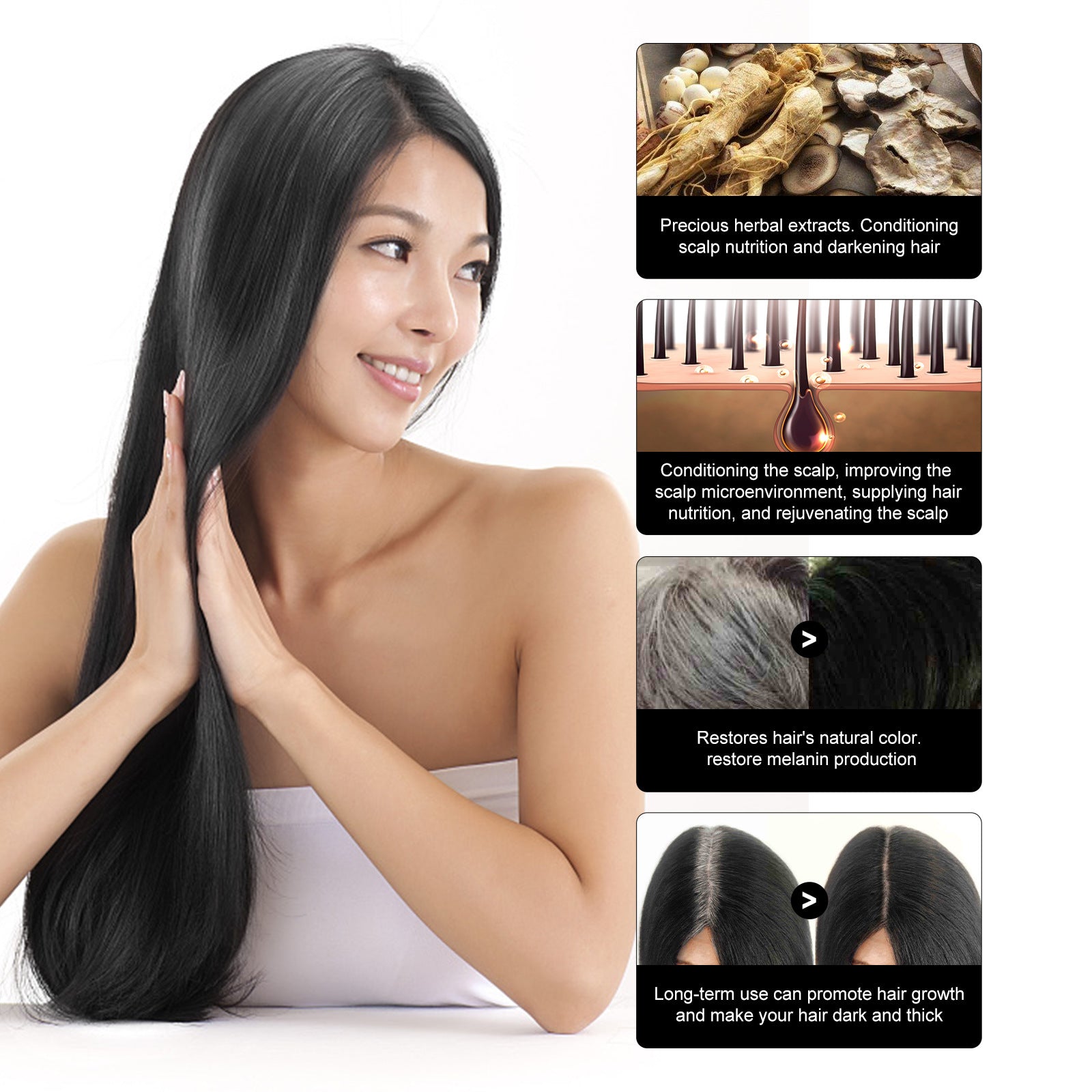 Deep Repair Hair Care Dandruff Removal Itching Relieving Shampoo