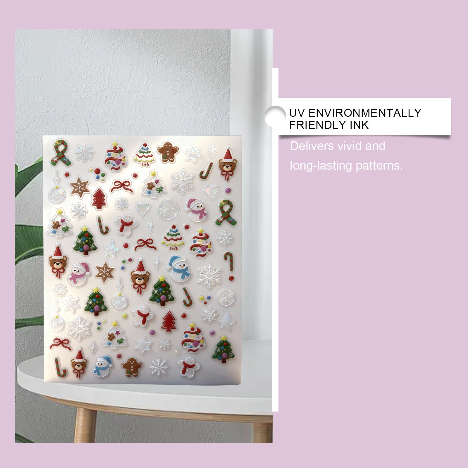 Christmas Themed Portable Decorative Nail Stickers