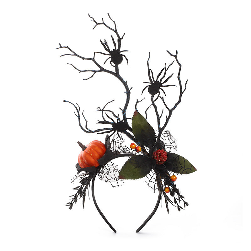 Dark Style Pumpkin Head Cos Halloween Party Funny Hair Accessories