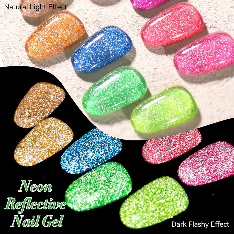 Lilycute Nail Art Fluorescent Crushed Diamond Gel Polish