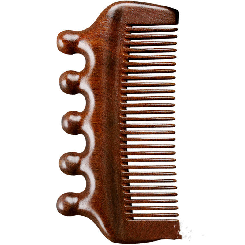 Portable Golden Sandalwood Multifunctional Meridian Massage Comb
