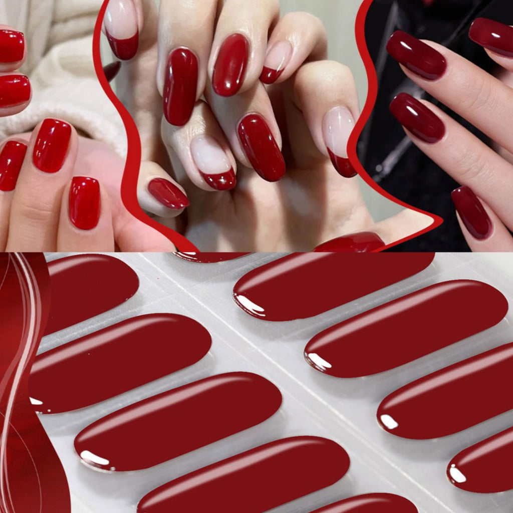 Harunouta Nail Stickers UV Gel Nail Sticker Semi-curing
