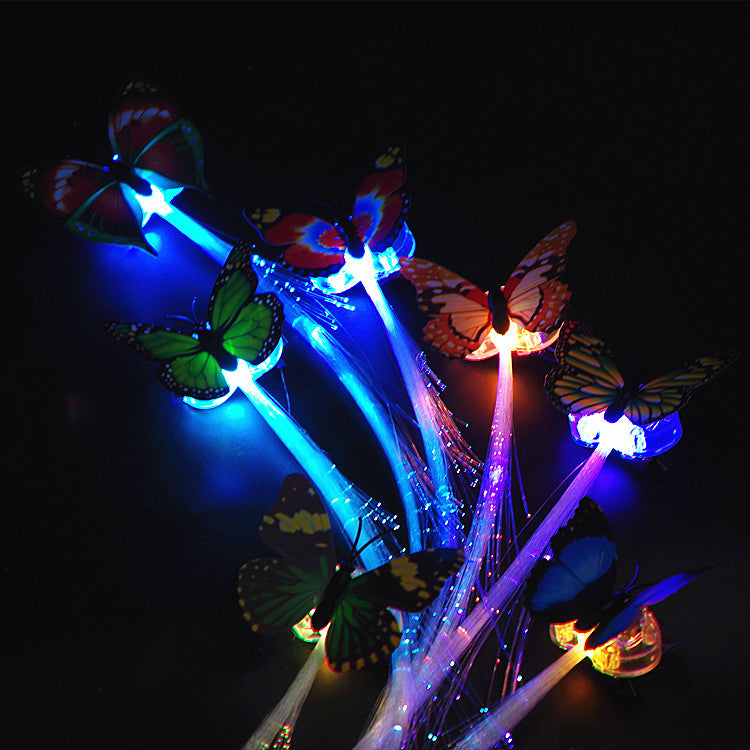 LED Flashing Hair Braid Glowing Luminescent Hairpin Hair Ornament Girls LED Novetly Toys New Year Party Christmas