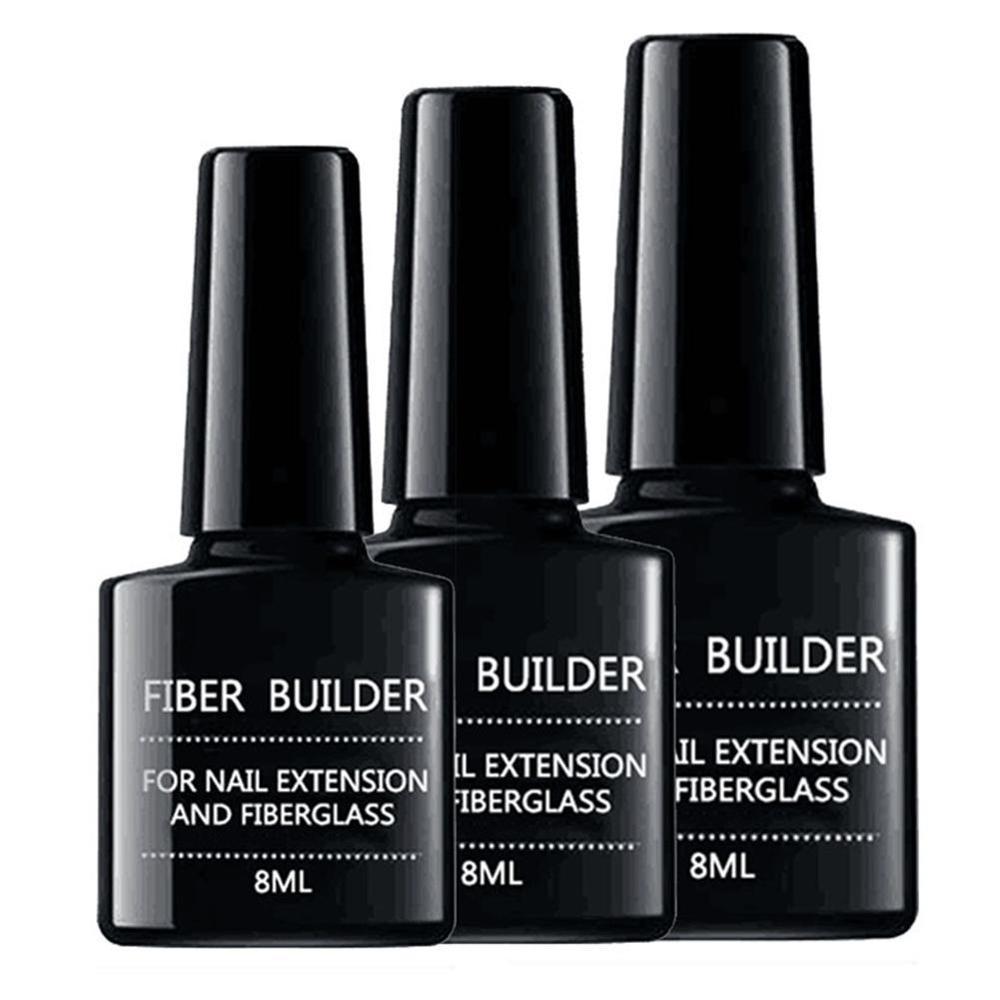 Fiber Builder extension adhesive for nail polish repair