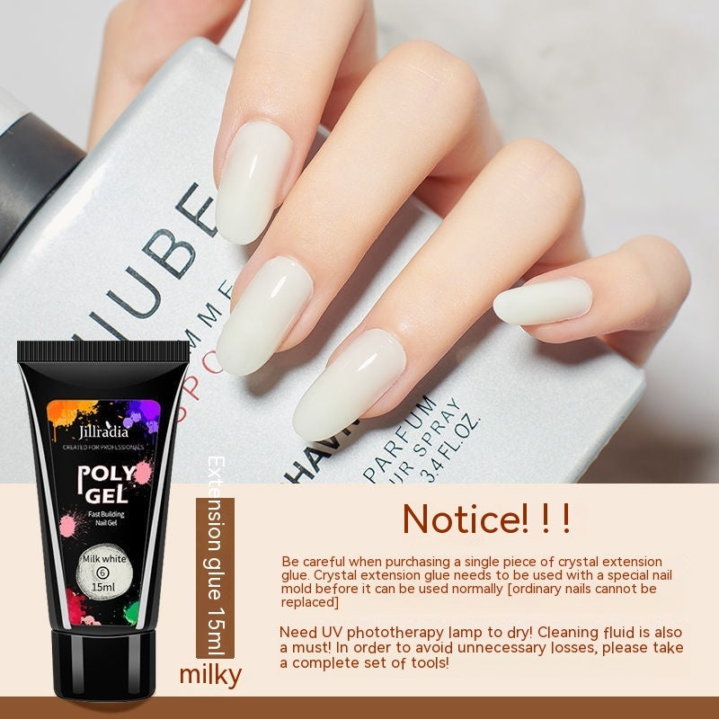 Crystal Extended Glue Nail Beauty UV