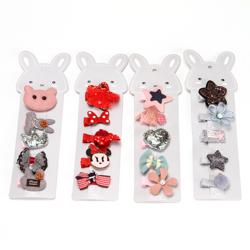 Children's small hairpin crown tiara hair accessories set