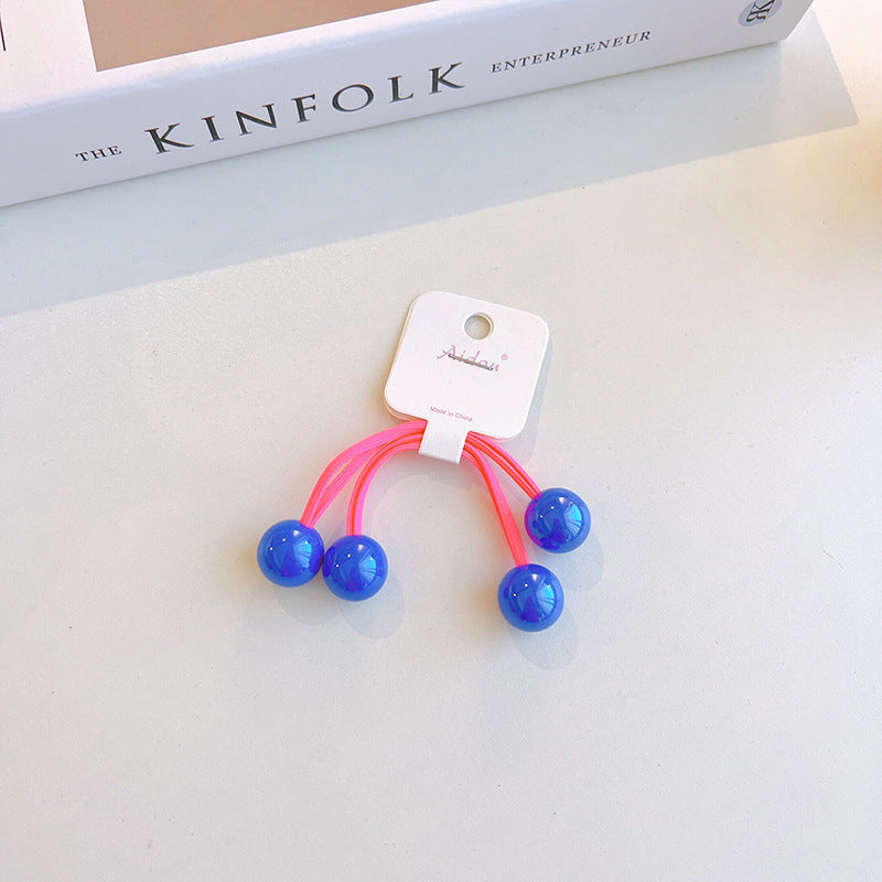 Children's Candy Contrasting Color Hair Rope Ball