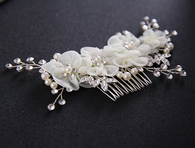 Fashion Temperament Handmade Crystal Flower Headdress