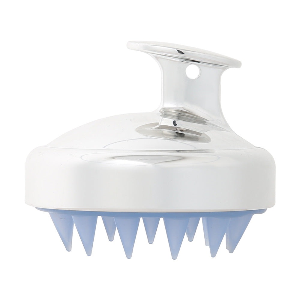 Electroplating Shampoo Brush Silicone Soft Teeth