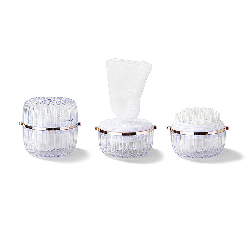 Foaming Shampoo Brush Head Massage Comb Silica Gel