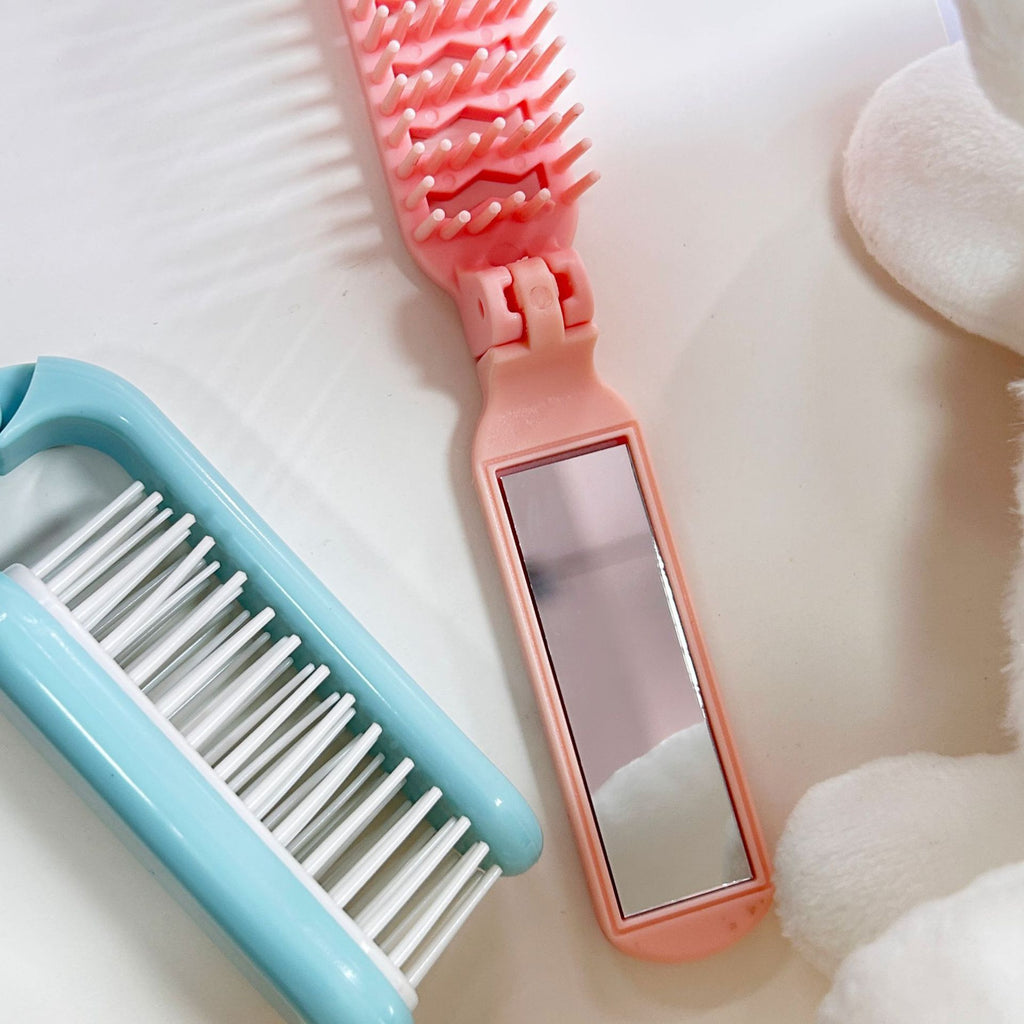 Folding Comb Household Portable Hairdressing Fluffy Comb
