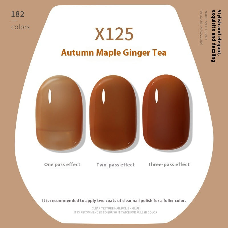 XEIJAYI Nude Ice Transparent Color Cherry Red White UV Polish