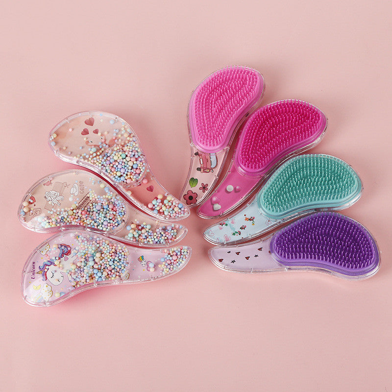 Cartoon Anti-knot Massage Plastic Hair Tidying Comb