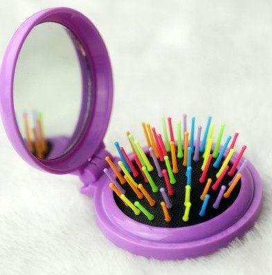 Mirror And Comb In One Carry Small Mirror And Comb With Mirror In One Set