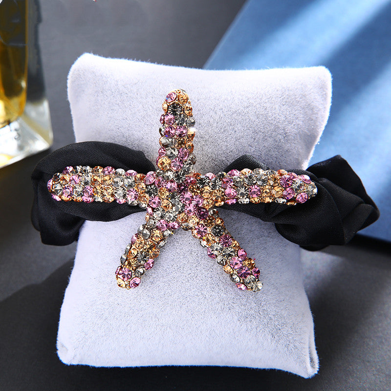 Starfish diamond hairpin
