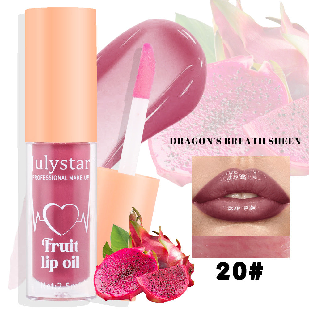 20 Colors Fruit Lip Lacquer Water Light Transparent Moisturizing