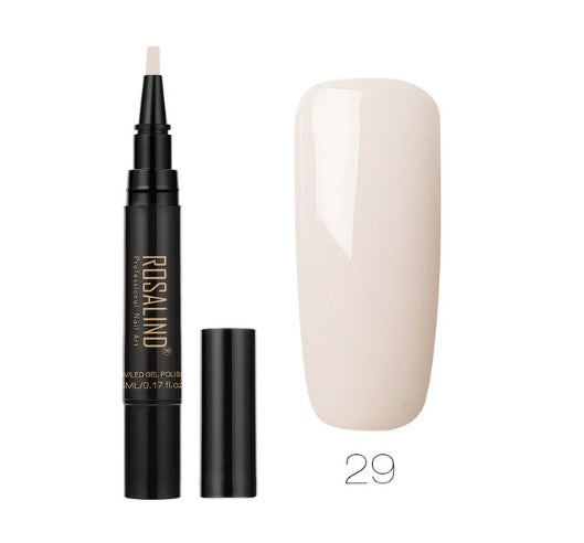 Rosalind 5ml Solid Color Nail Art Pen Nail Glue for Nail Art