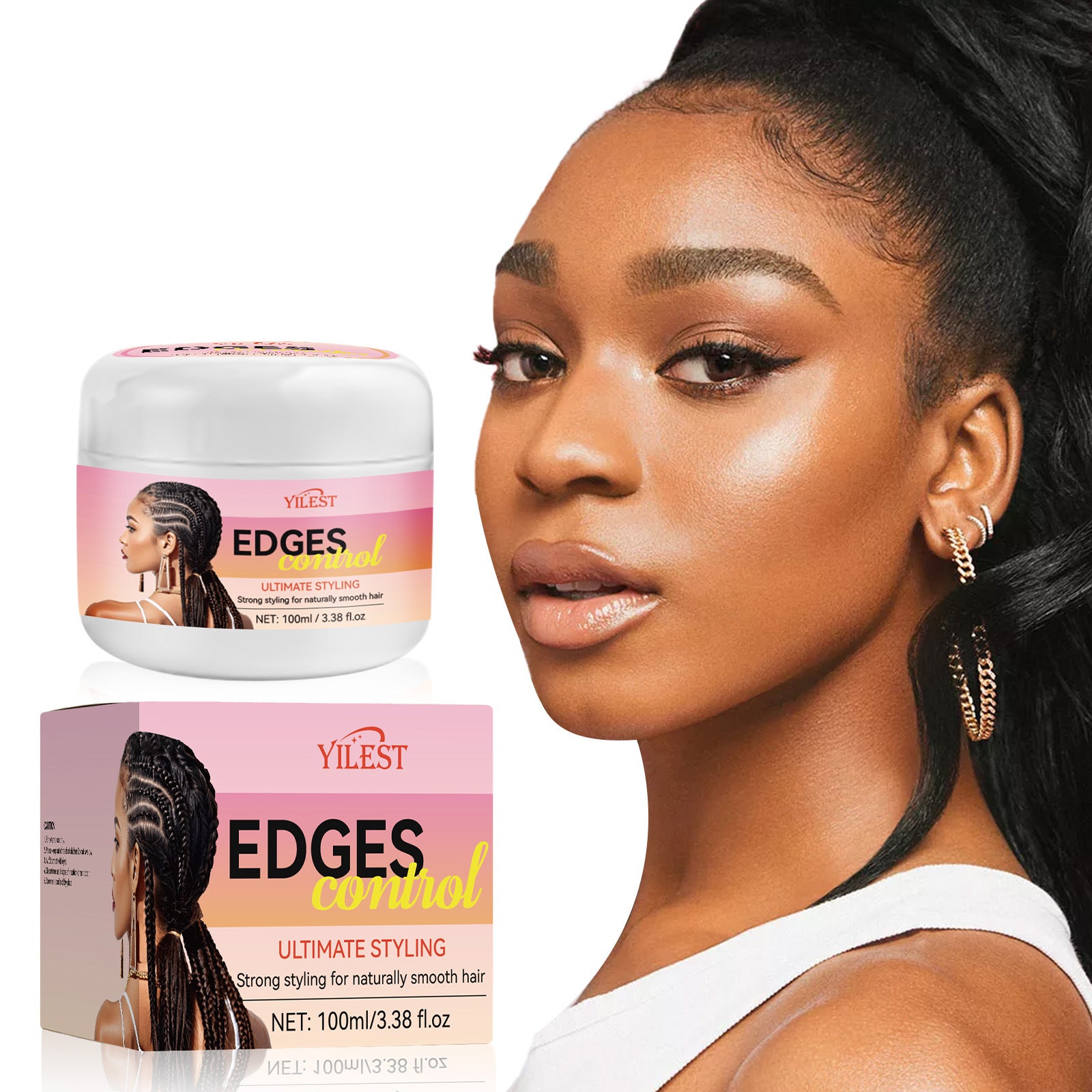 Yilest Hair Weaving Hair-styling Gel Moisturizing Modeling Lasting