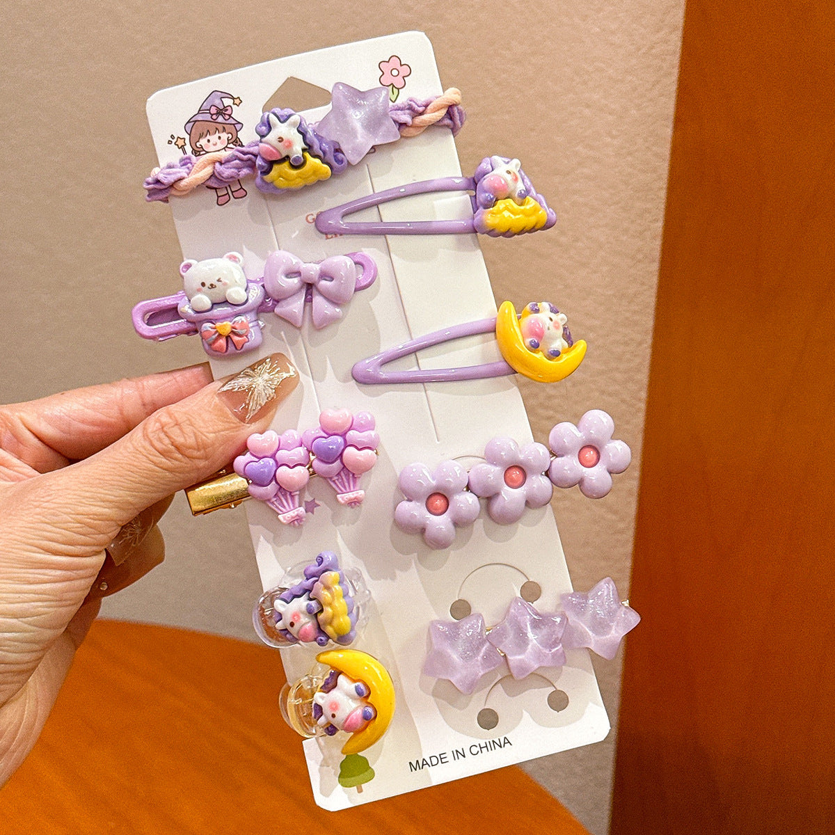 Plastic Hairpin Headdress Flowers Ornament Girls