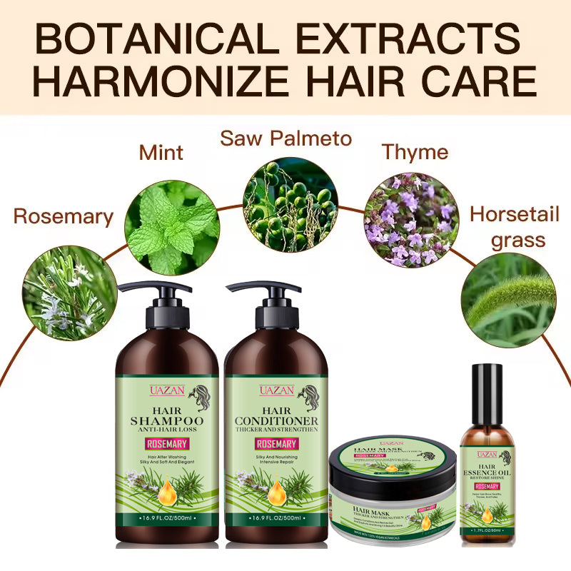 Uazan Rosemary Shampoo And Conditioner Set
