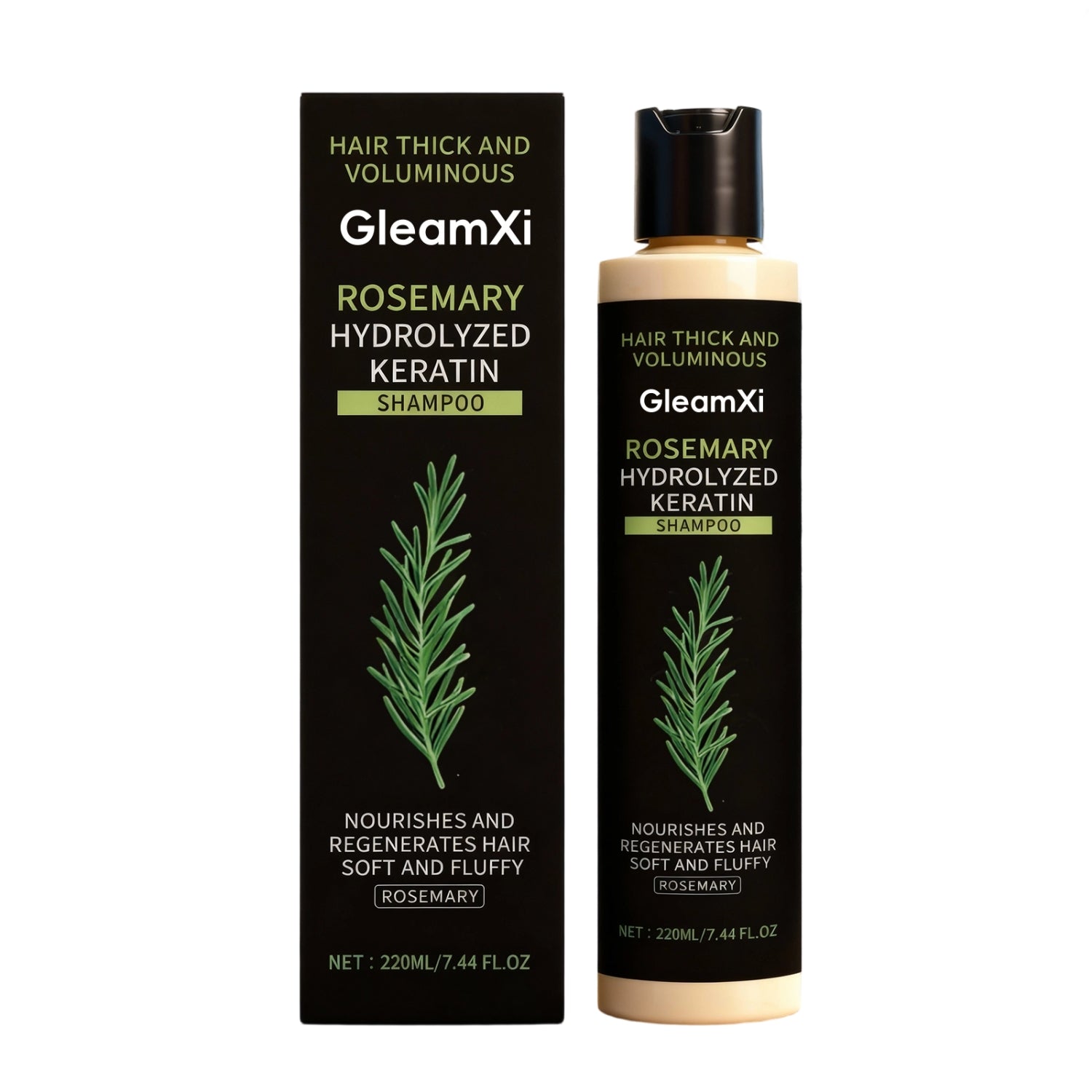 GleamXi Rosemary Hydrolyzed Keratin Rich Shampoo