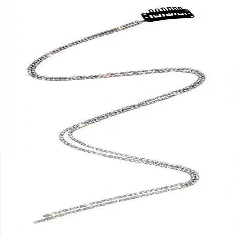 Women's Summer Rhinestone Tassel Braided Hair Chain With  Diamond Chain Hairpin