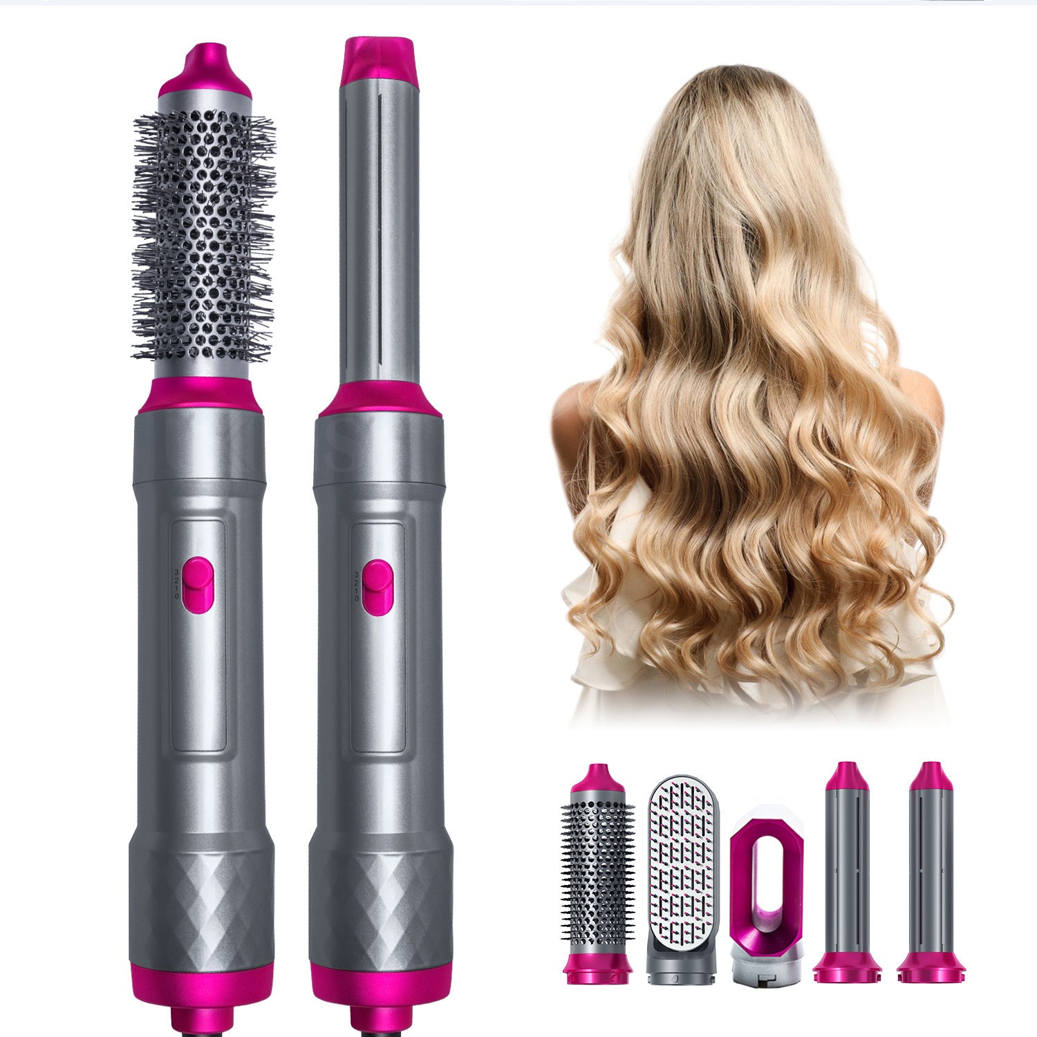 Five In One Multi-headed Hot Air Comb Combination Automatic Curling Iron Set