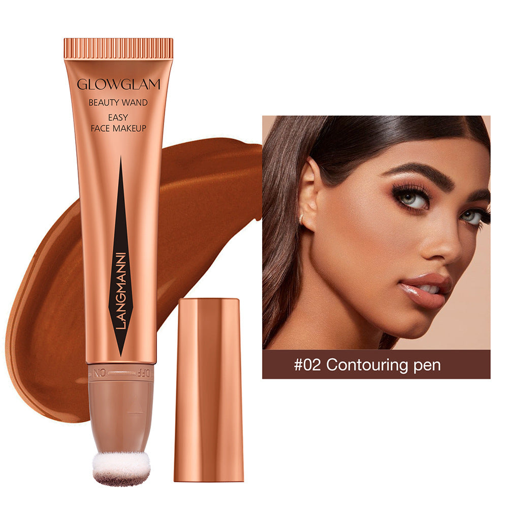 Langmanni Air Cushion Repair Blush Highlight Combination Multi-color Makeup