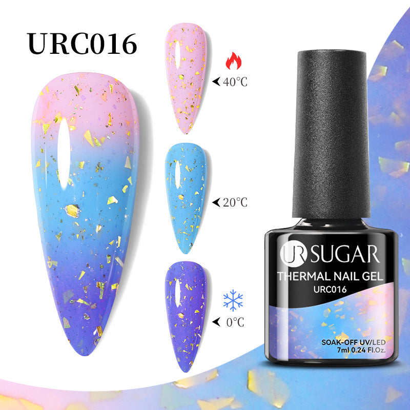 UR Sugar Autumn And Winter New Temperature Change UV Polish Cold And Warm Gradient Nail Glue