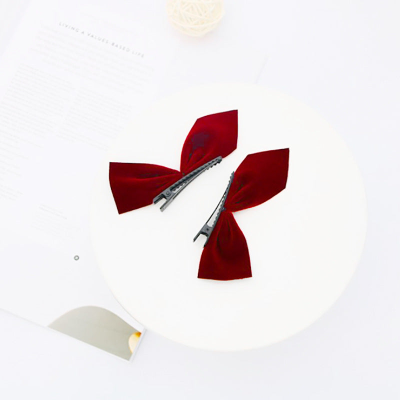 Half Piece Small Bow Hairpin Female Accessories