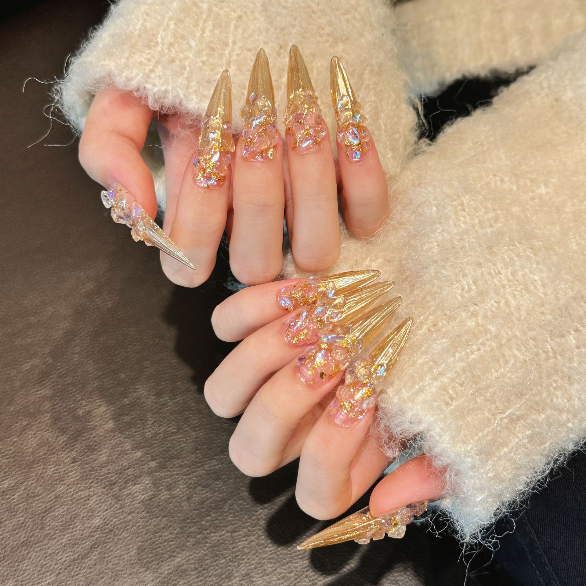 Eternal Night Starry Sky Palace-Style Nail Stickers