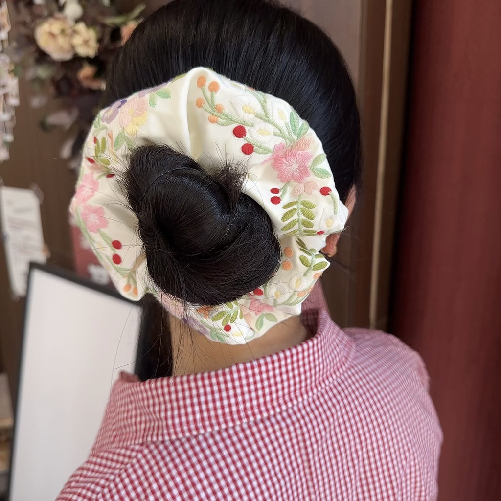 New Chinese Style High-grade Embroidery Hair Ring