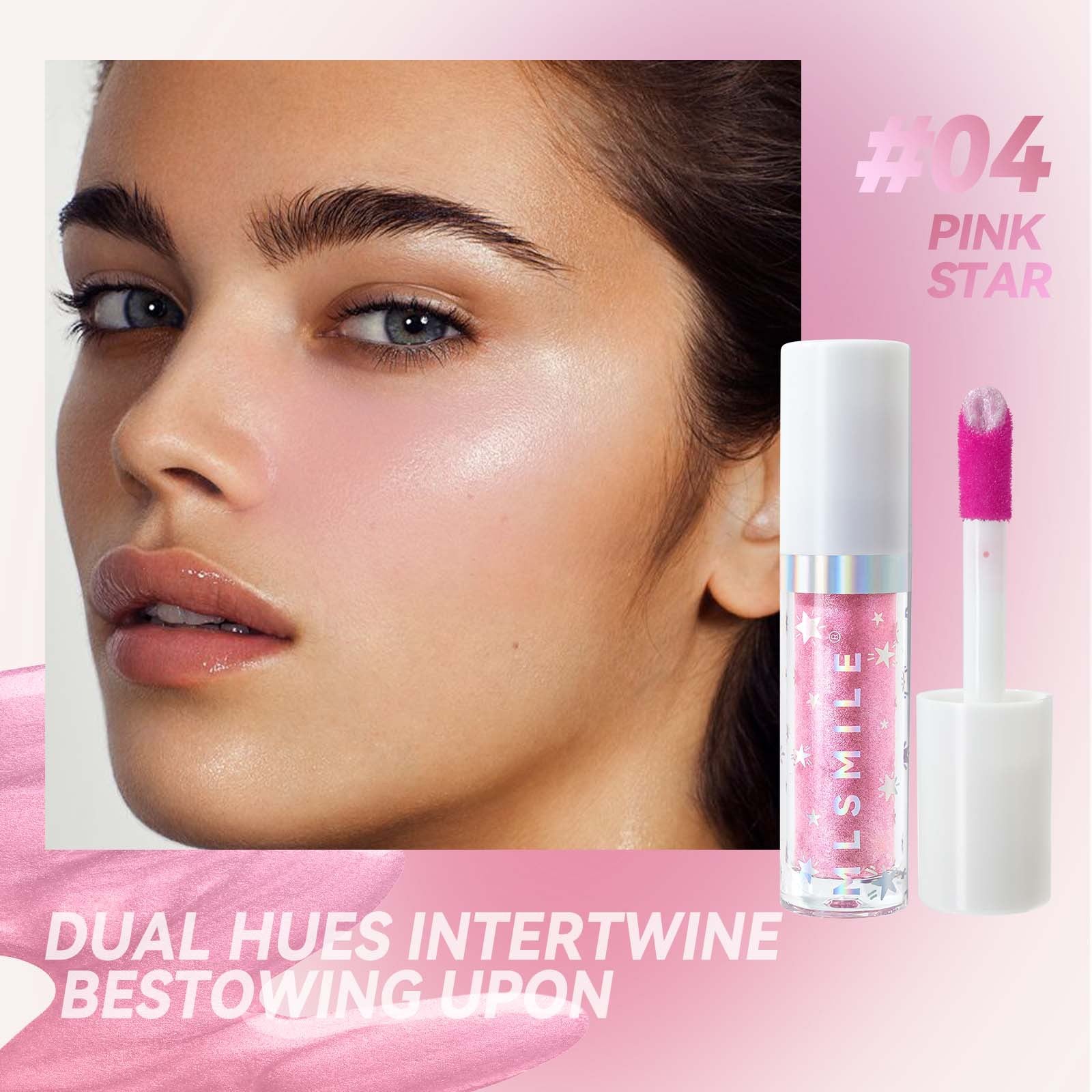 MLSMILE Marble Liquid Blush Brightening Color Rendering Facial Rouge Makeup