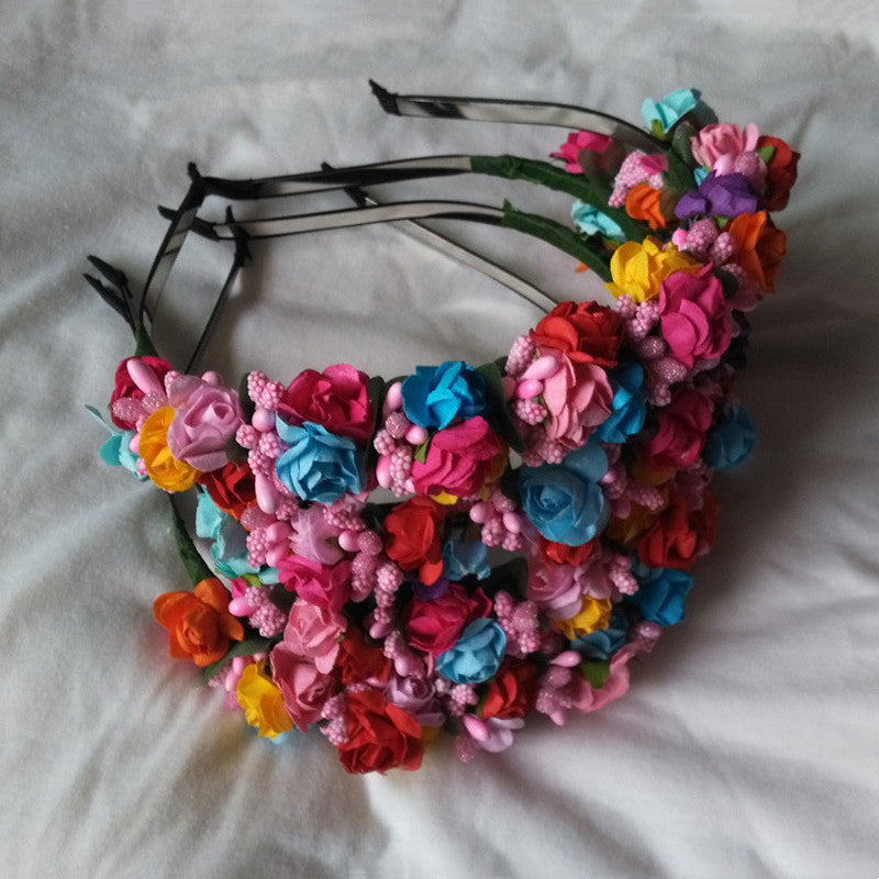 Flower Clusters Of Colored Flowers