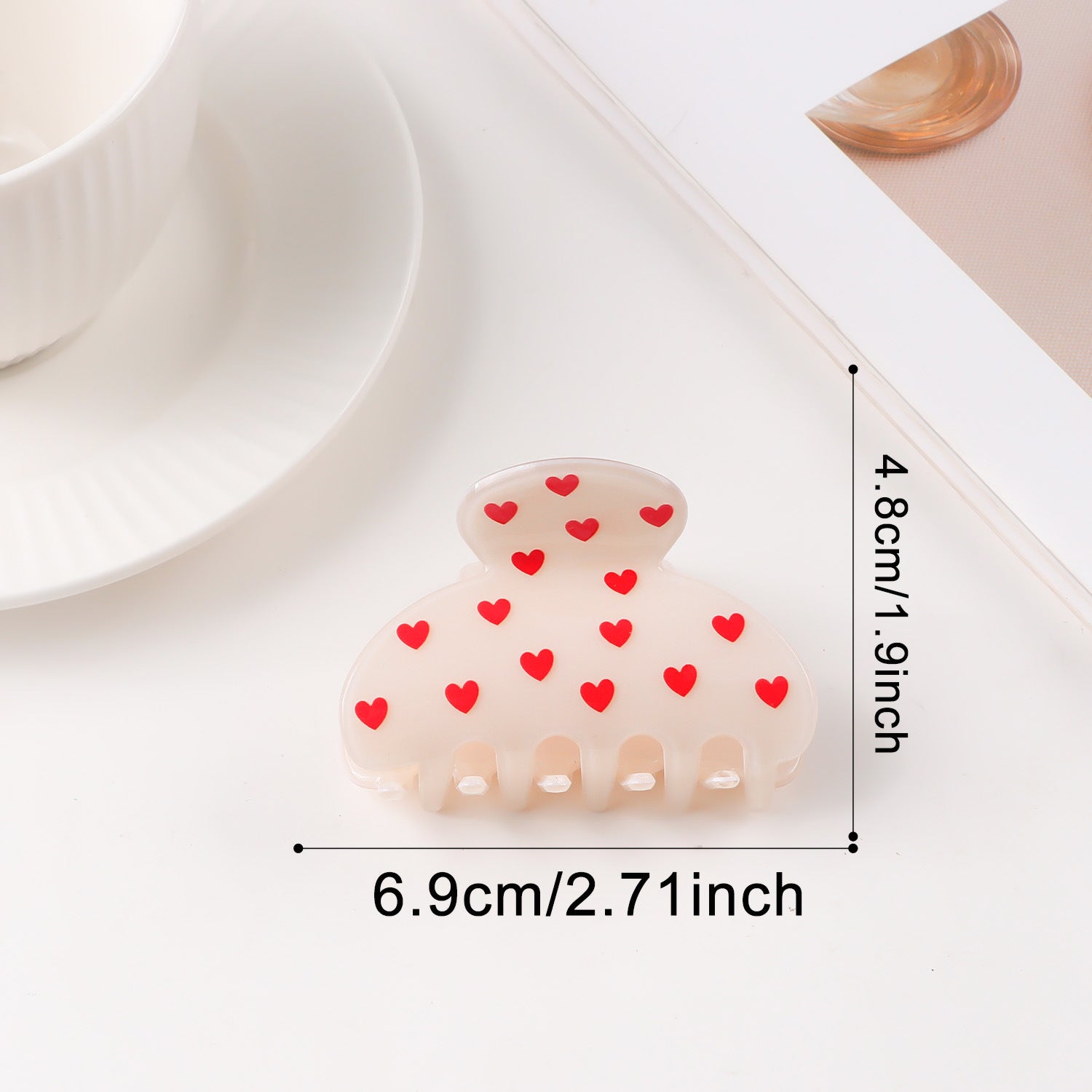 Valentine's Day Heart Shaped Versatile Hair Accessory Shark Clip