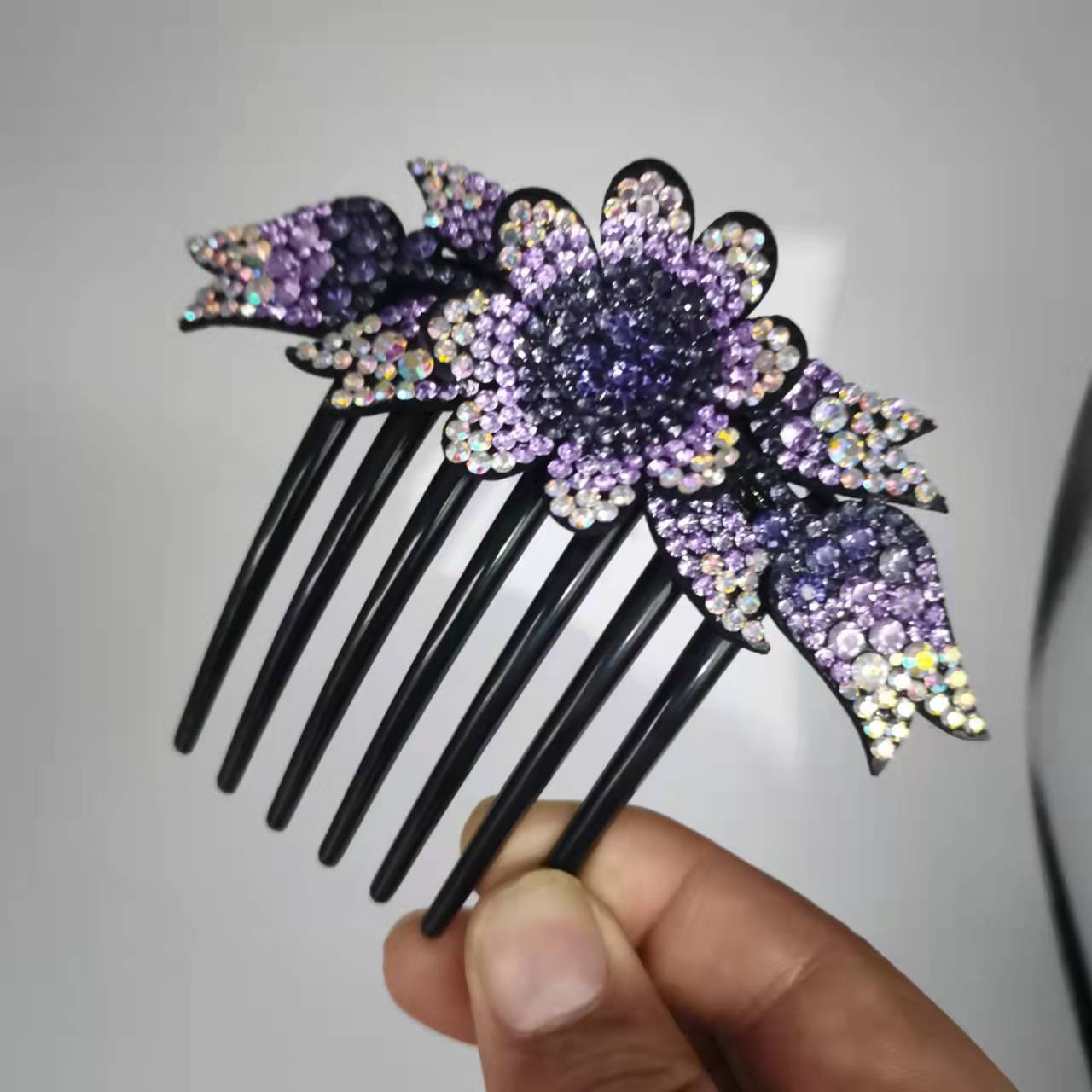 Women's Fashion Casual Rhinestone Anti-slip Hair Comb