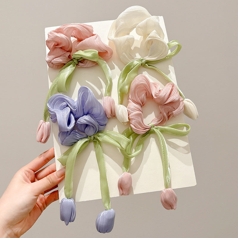 Korean Style Tulip Children's Flower High-grade Temperament Headband