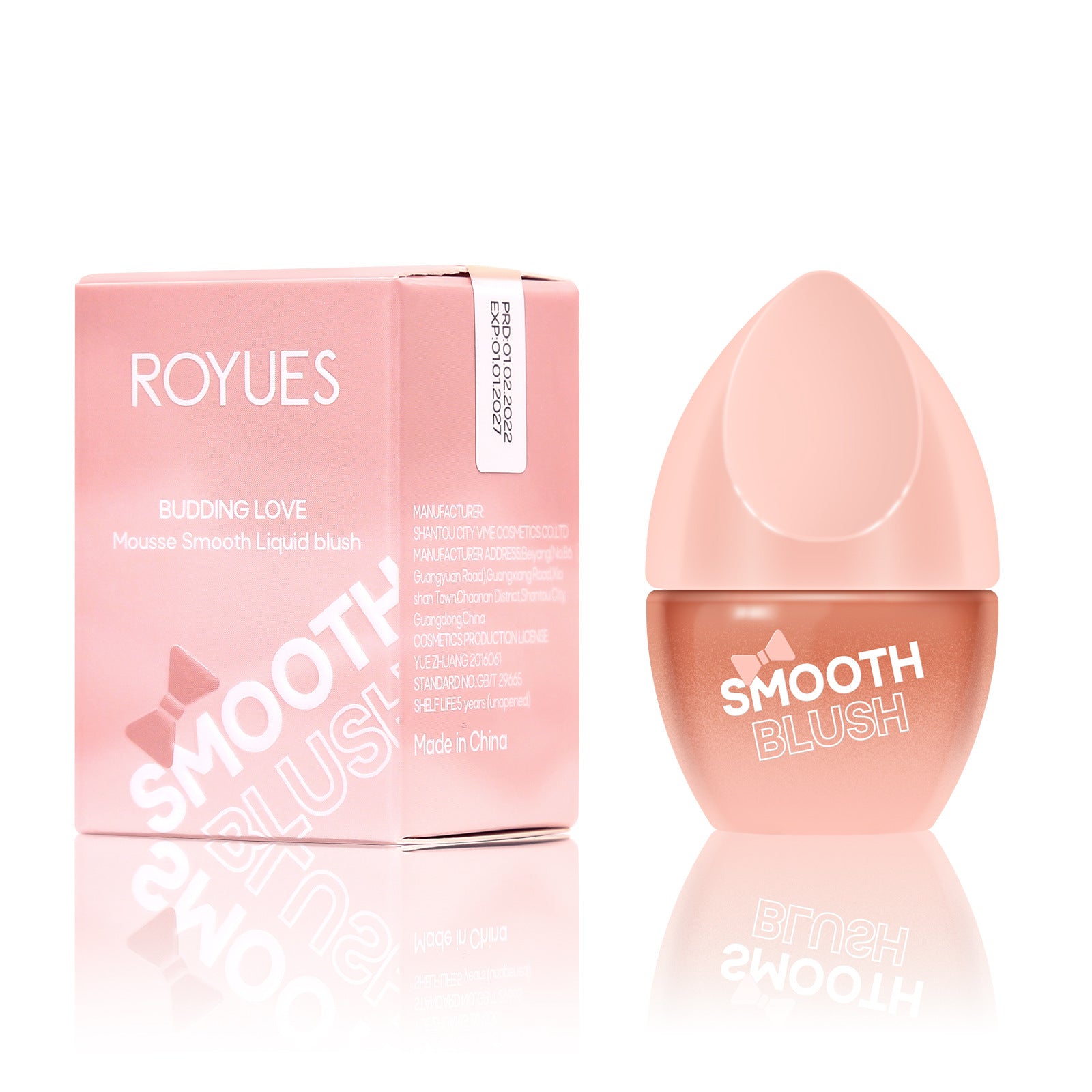 Royues Natural Rouge Powder Easy Color Lip Cheek Blush