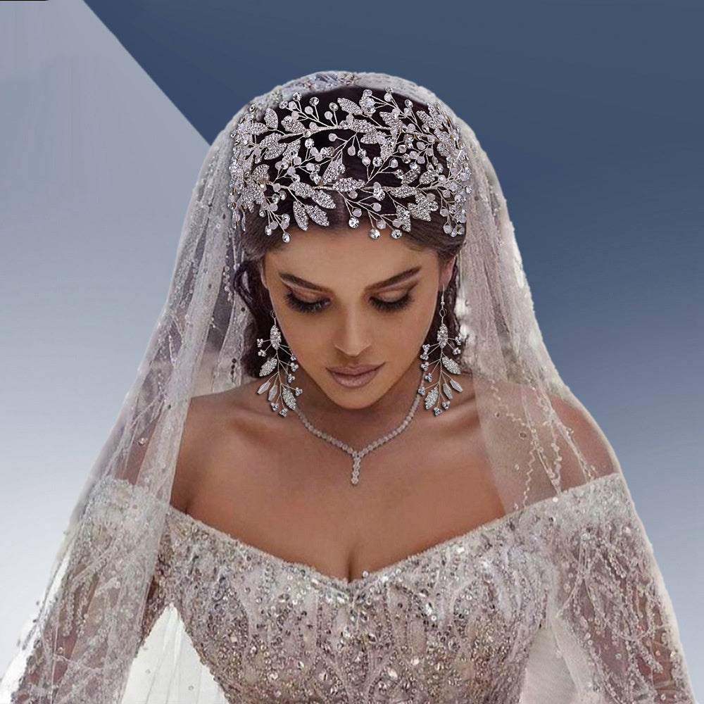 Floral Rhinestone Cutout Hair Accessory