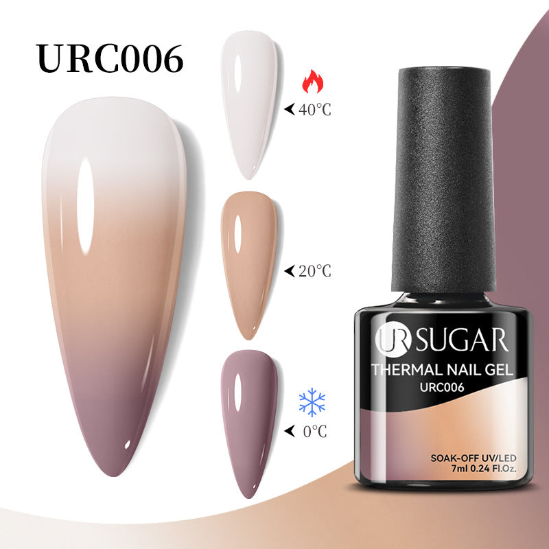 UR Sugar Autumn And Winter New Temperature Change UV Polish Cold And Warm Gradient Nail Glue