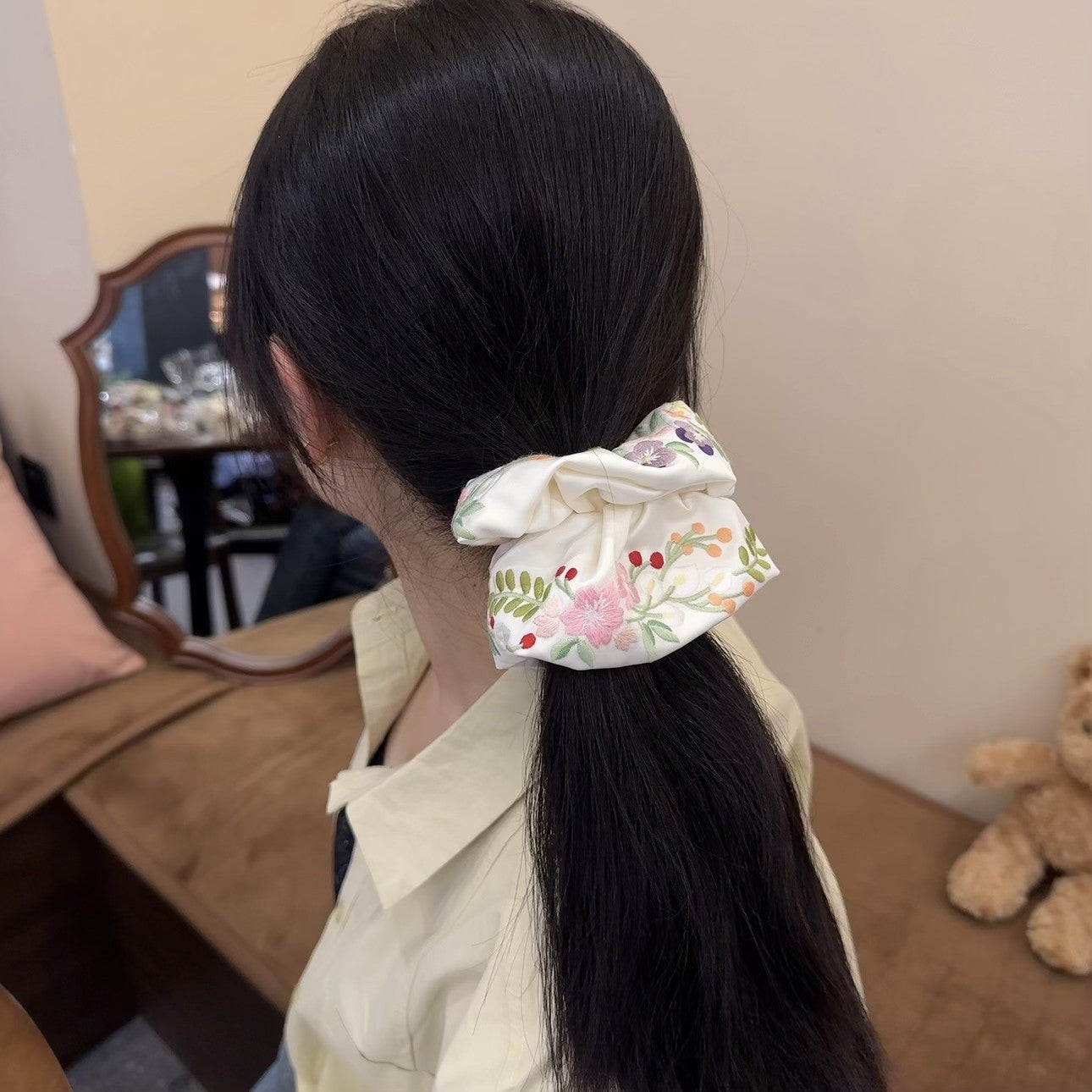 New Chinese Style High-grade Embroidery Hair Ring