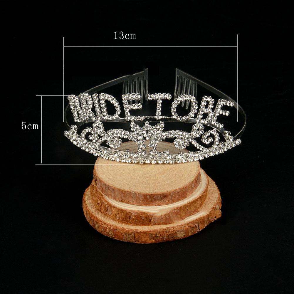 Bridal Crown Bride To Be Headband Hair Accessories Wedding Tiara Bachelor