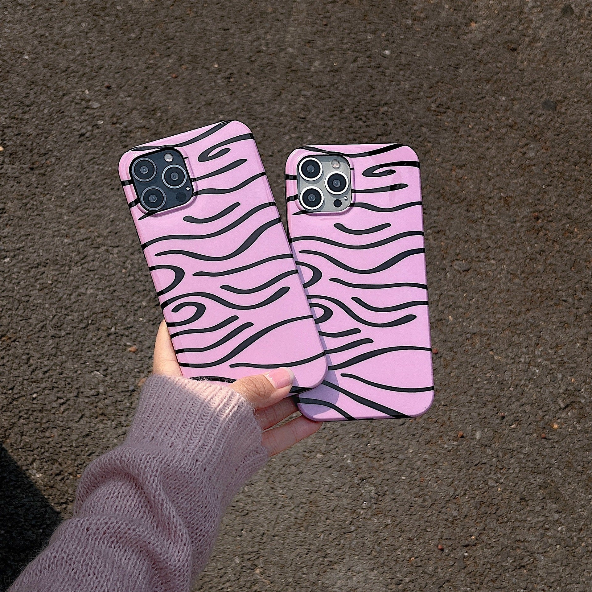 Foundation Make Up Black Stripe Mobile Phone Soft Shell