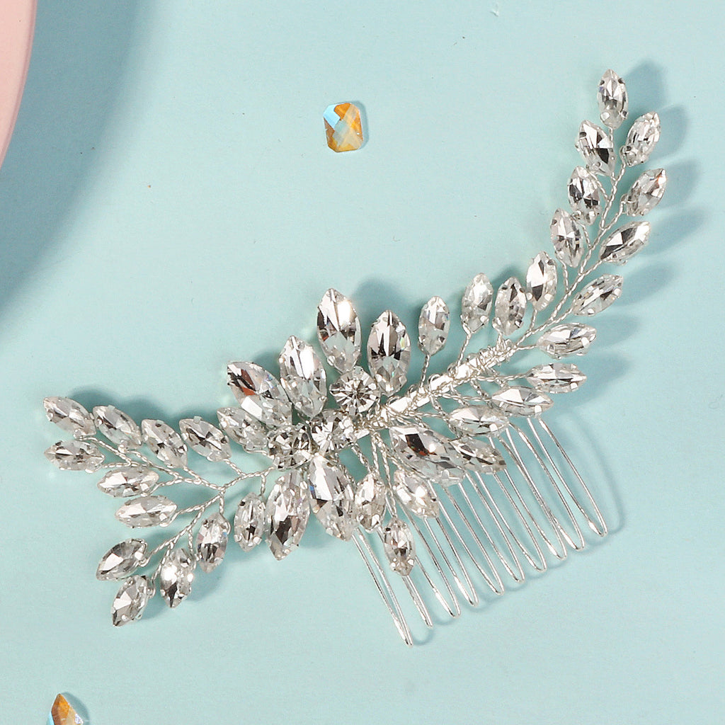 Rhinestone Tuck Comb Hair Comb Exquisite Handmade