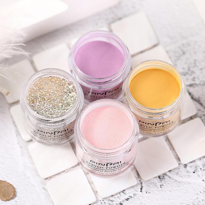 Pinpai Four In One French Nail Polish Crystal Powder