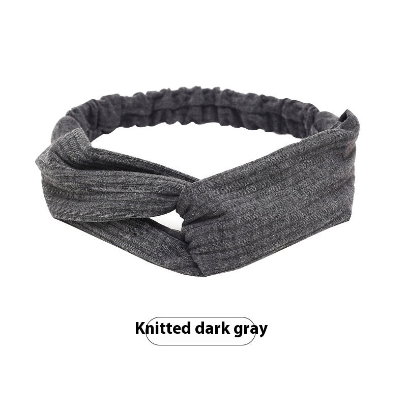 Hairband Cross Knitted Thread Hairware