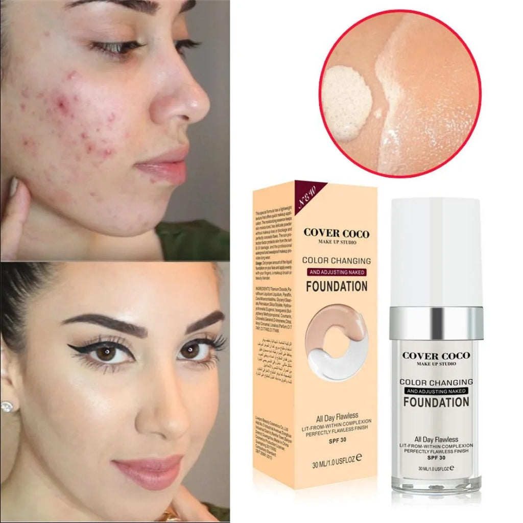 Concealing Foundation Temperature Change Skin Color