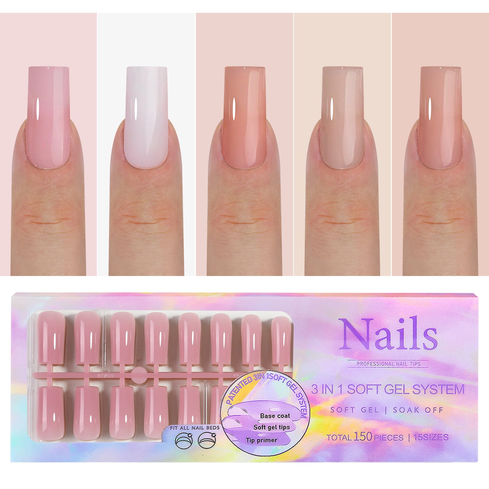 Manicure Wear Nail French Seamless Wear Nail Detachable