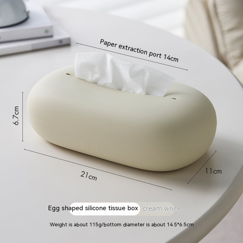 Household Cream Style Silicone Tissue Box